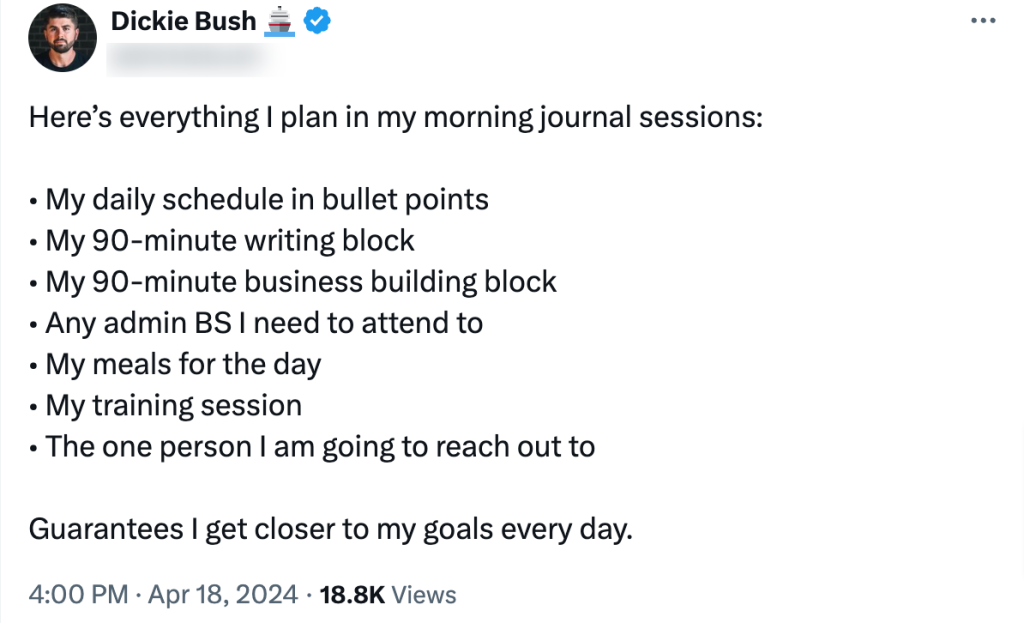 Daily Schedule